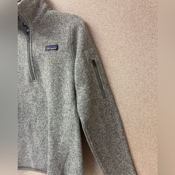 Patagonia Womens Size Medium Better Sweater Fleece Quarter‎ Zip Grey - Picture 4 of 8
